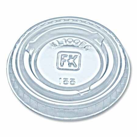 FABRI-KAL Portion Cup Lids, Fits 0.75 oz to 1 oz Portion Cups, Clear, 2500PK 9505082